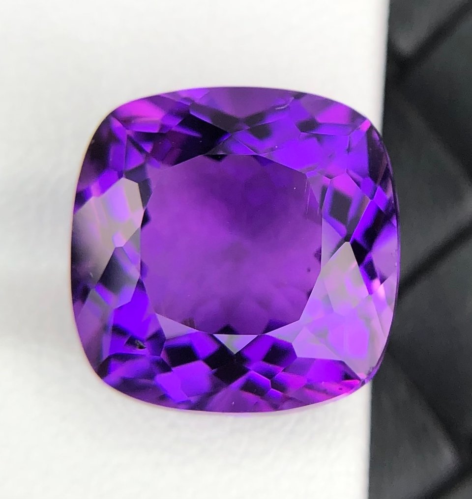 χωρίς τιμή ασφαλείας - 1 pcs  Μωβ Αμέθυστος  - 12.07 ct - Διεθνής Ένωση Έγχρωμων Πολύτιμων Λίθων (ICA GemLab) - Φυσικός Μωβ Αμέθυστος #4.3