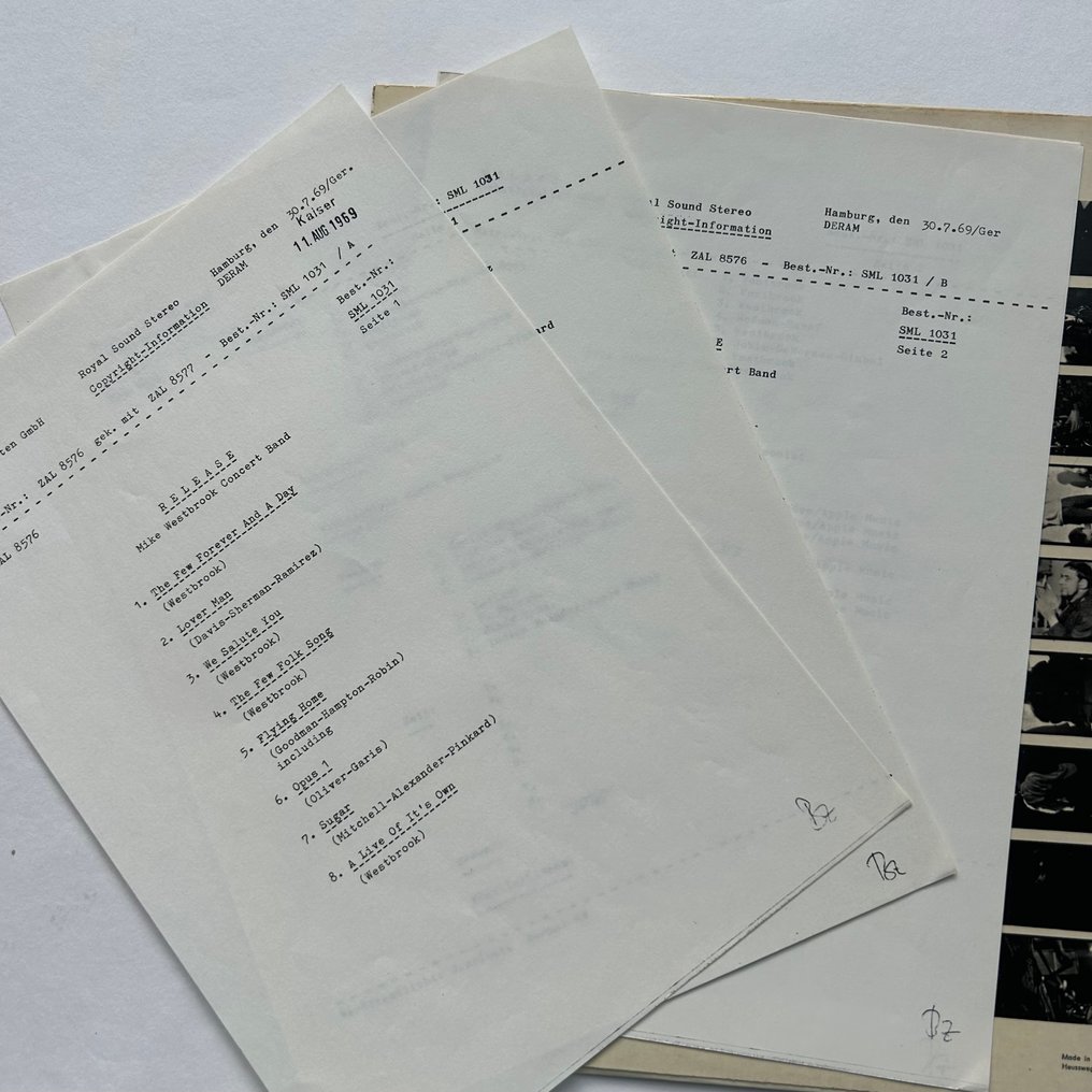 Mike Westbrook Concert Band - Release (SIGNED PROMO!!) - Single Vinyl Record - 1968 #3.2