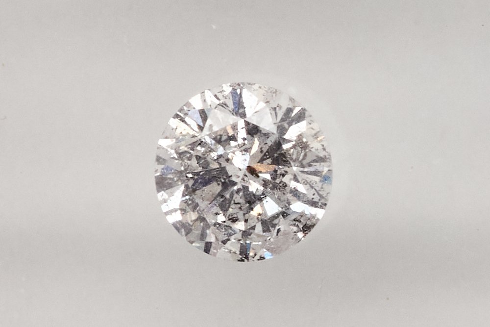 χωρίς τιμή ασφαλείας - 1 pcs Διαμάντι (Φυσικό) - 0.49 ct - Στρογγυλό - I2 - Gem Report Antwerp (GRA) #1.0