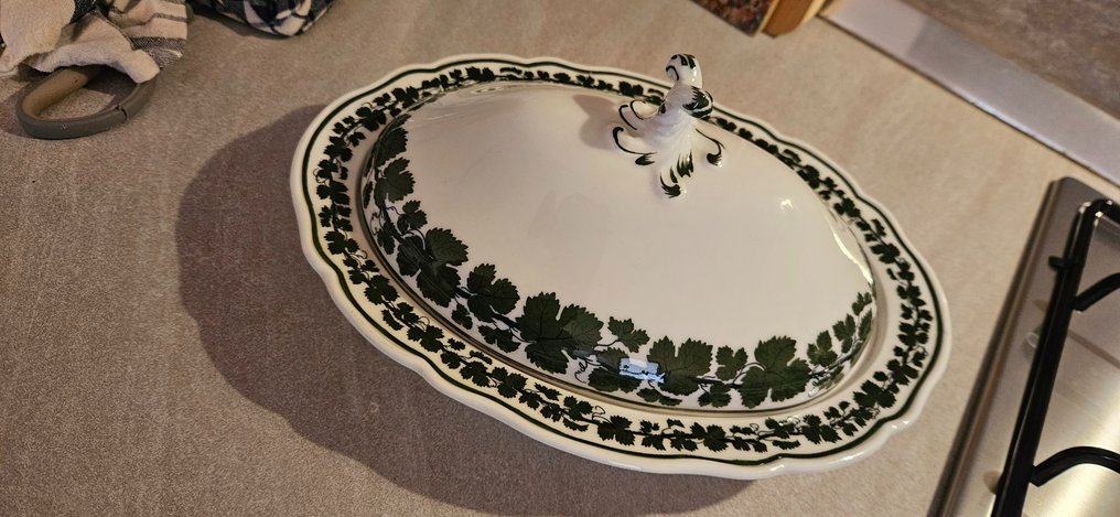 Meissen - Plat - Grüner Weinkranz - Porcelaine #1.0