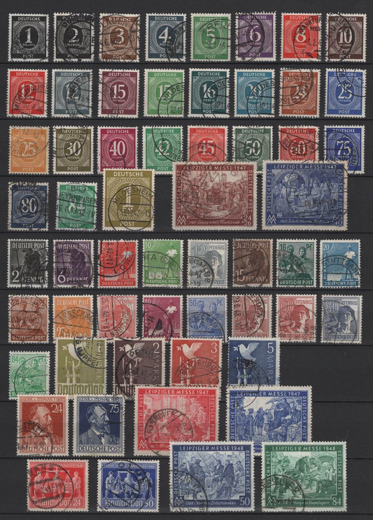 Ocupação Aliada - Alemanha 1945/1949 - Parte de várias frases das zonas ocidentais #1.0