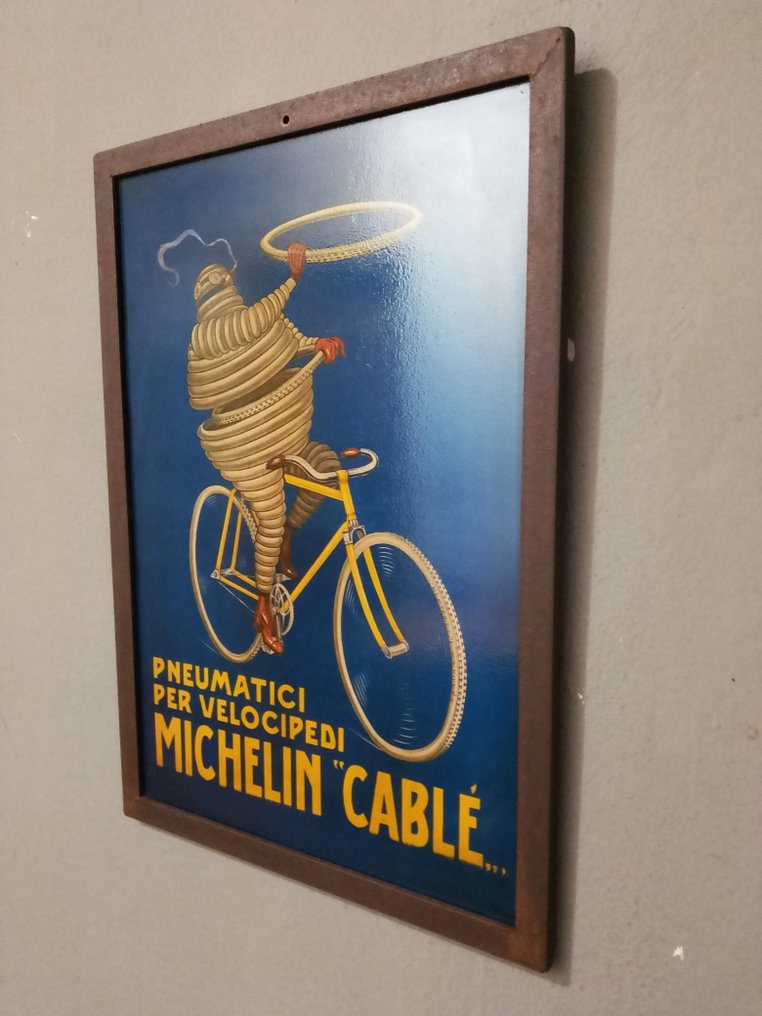 Michelin - Cartel en hierro - michelin - Letrero publicitario - 1978 - Hierro #2.1