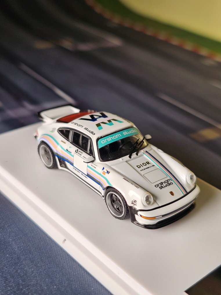 Ghost Player, Hot Wheels, Matchbox, Majorette, Tomica 1:64 - Model car - Porsche Singer Turbo Study 930 - Daniel Arsham livery - diecast model #1.0