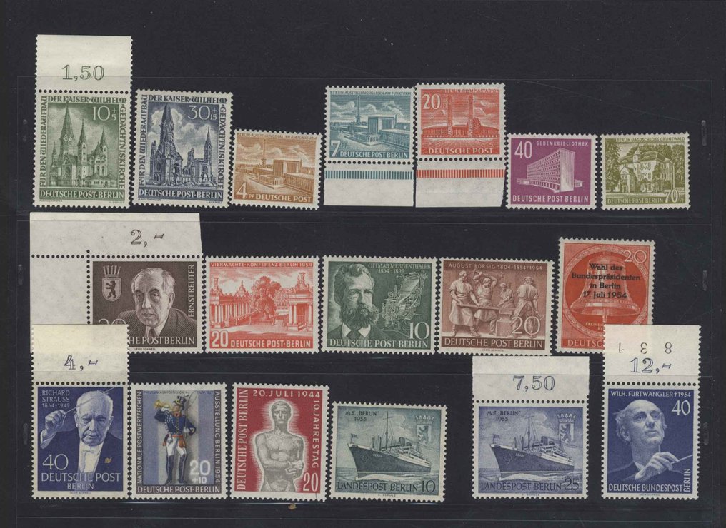 Berlin - Berlin Lot lepsze specjalne emisje znaczków mennicy #4.3