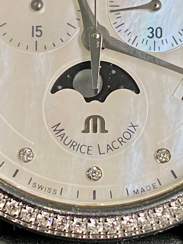 Maurice Lacroix - Les Classiques Phase de Lune Chronographe Diamond - LC1087 - Women - 2010-2020  #4.3