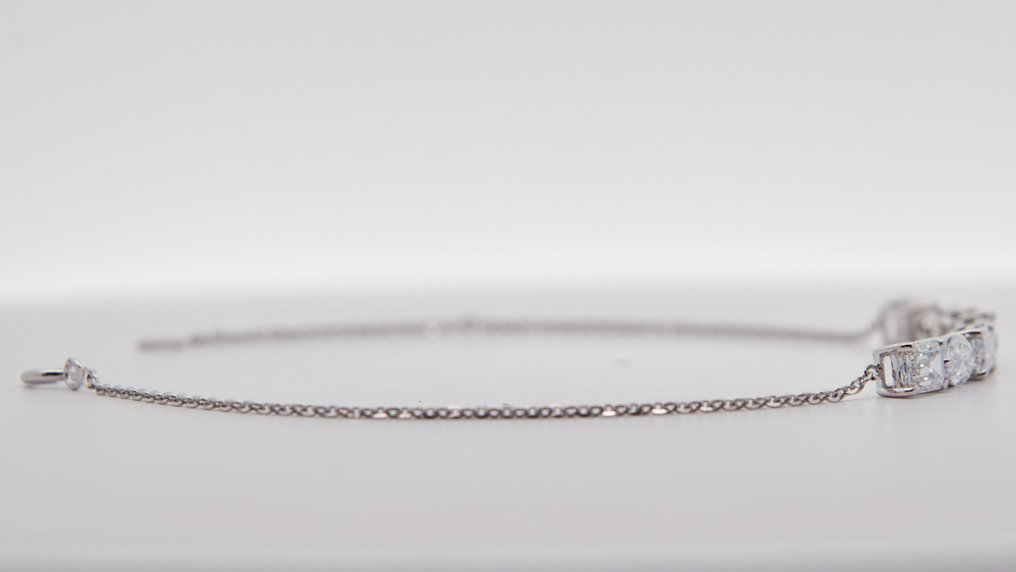 χωρίς τιμή ασφαλείας - Βραχιόλι - 14 καράτια Λευκός χρυσός -  2.58ct. tw. Διαμάντι (Εργαστηριακής καλλιέργειας) #2.1