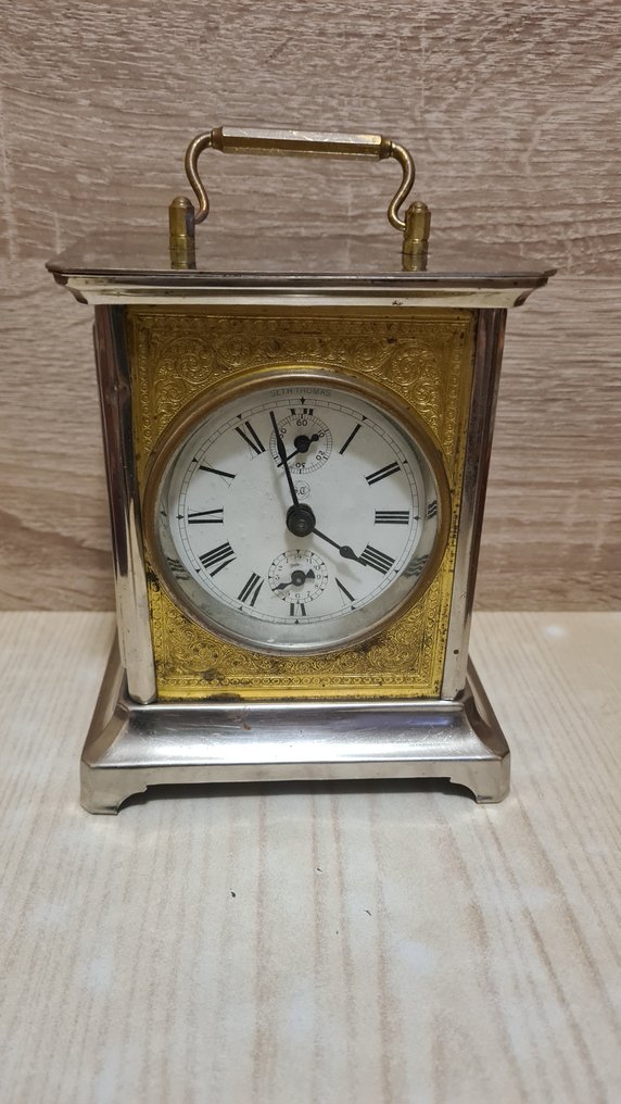 旅行鐘 - Seth Thomas -   黃銅, 玻璃, 金屬 - 1900-1910 #1.0