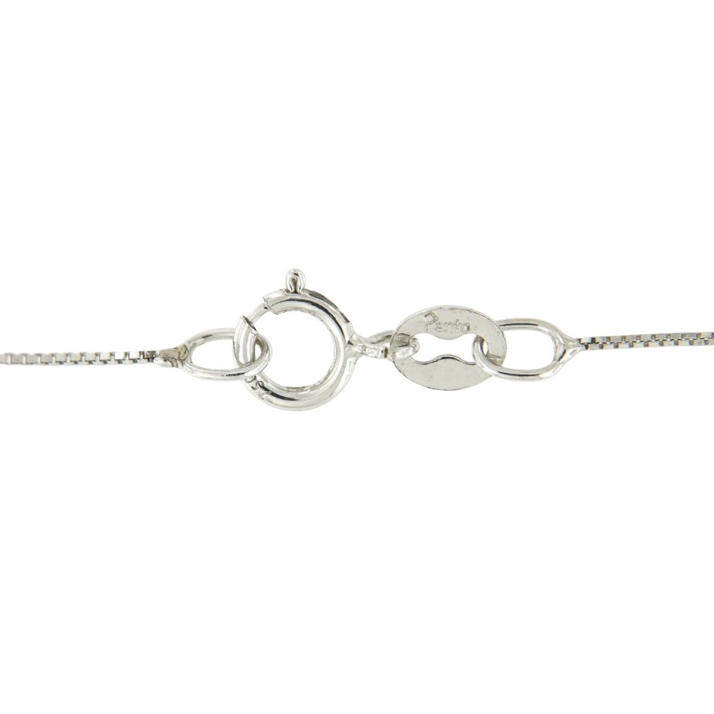 Ohne mindestpreis - Halskette - 18 kt Weißgold Smaragd - Diamant #4.3