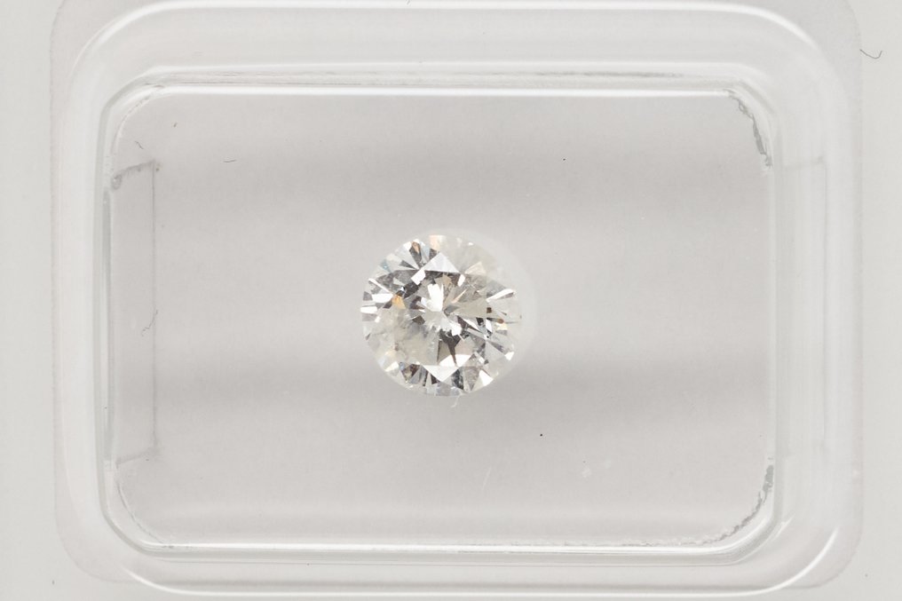 Senza prezzo di riserva - 1 pcs Diamante (Naturale) - 0.56 ct - Rotondo - I2 - Gem Report Antwerp (GRA) #2.1