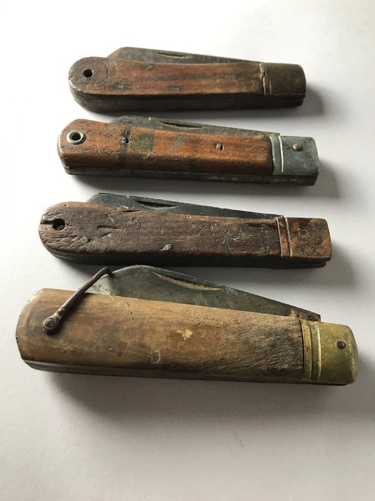 Coltello da cucina - Acciaio, Legno - Giappone - Set di 4 coltelli #2.1