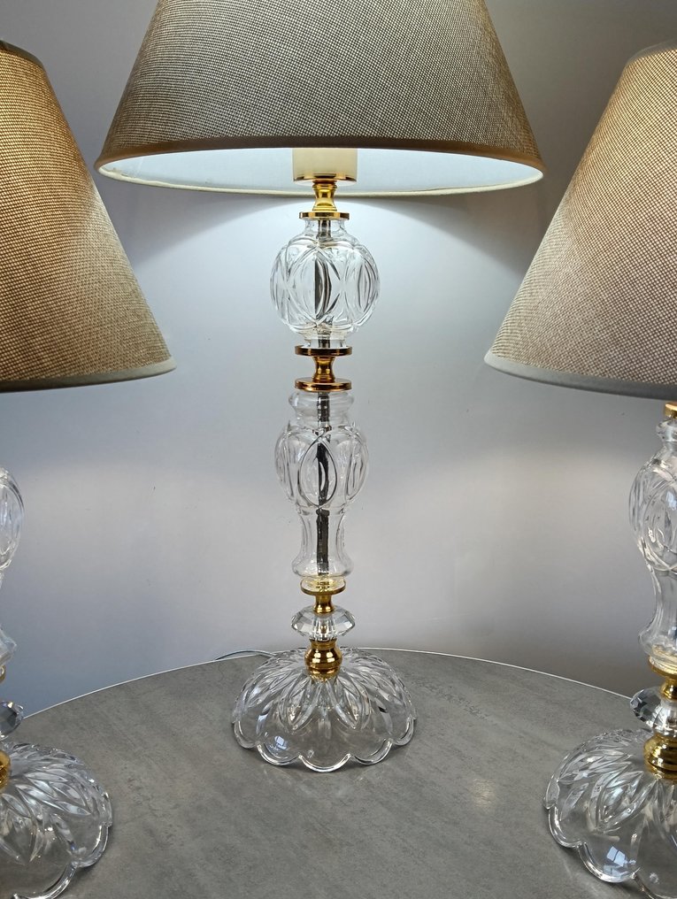 Artelight - Artelight - 台灯 (3) - 水晶 - 玻璃 - 黄铜 - 镀金金属 - 一套三件水晶灯 #2.1