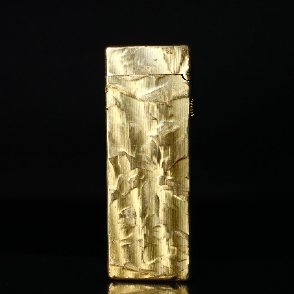 Dunhill - Silk Moire Pattern Rollagas Lighter - Senza prezzo di riserva - Accendino - Placcato oro #3.2