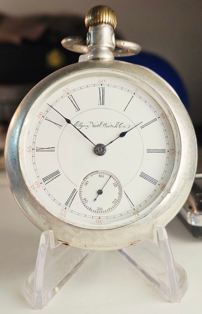 Elgin Watch Company - XXL railway pocket watch No Reserve Price - 5860792 - 1850-1900 #2.1