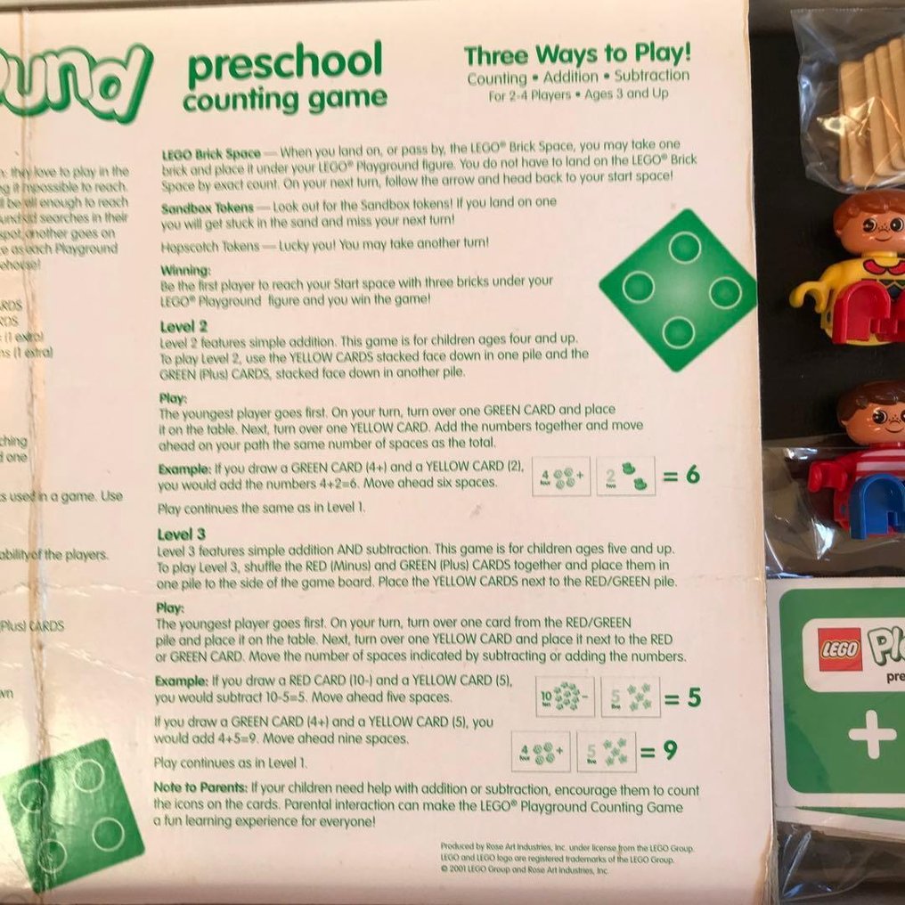 LEGO × RoseArt - Joc de masă - Playground – Preschool Counting Game - Plastic #2.1