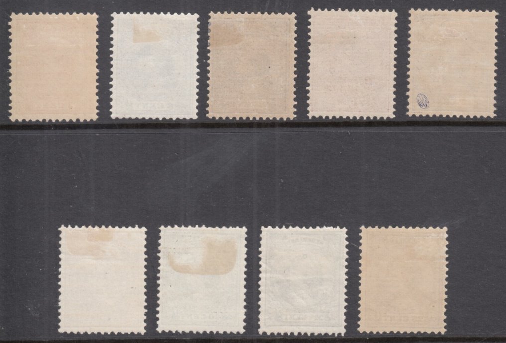 Holanda 1891/1894 - Rainha Wilhelmina - NVPH 34 t/m 42 #1.0