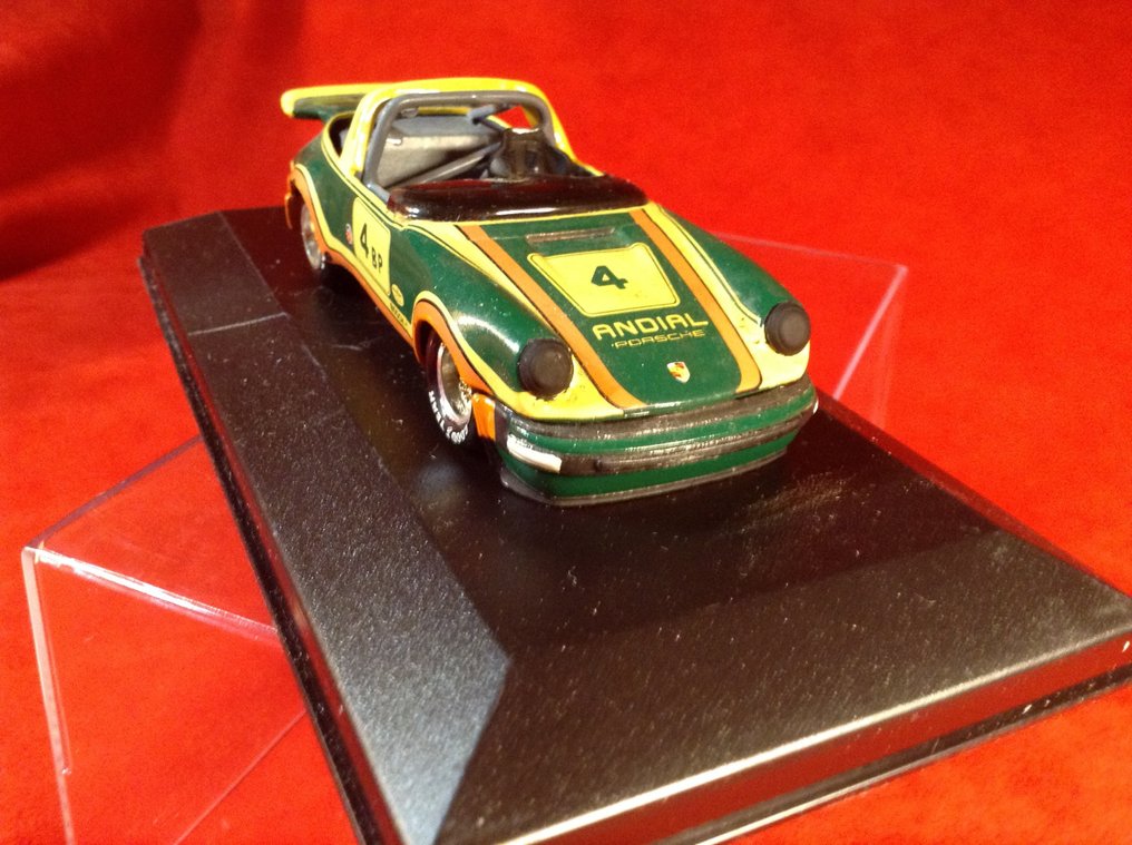 M.A. Scale Models (Precision Miniatures) - made in USA 1:43 - Model raceauto - Porsche, 911 Targa "Andial" 1977 SCCA "B" Production Champion #4p Howard Meister - zeer zeldzaam - professioneel gebouwd #1.0