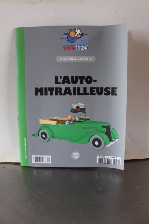 Hachette 1:24 - Αυτοκίνητο μοντελισμού - L'auto-mitrailleuse (Tintin) - ακόμα σε αχρησιμοποίητο blister #1.0