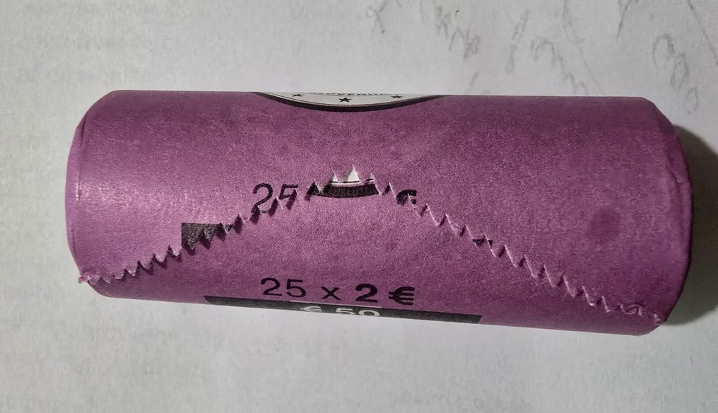 斯洛文尼亚. 2 Euro 2025 "Miki Muster" (25 coins) in roll (没有保留价) #3.2