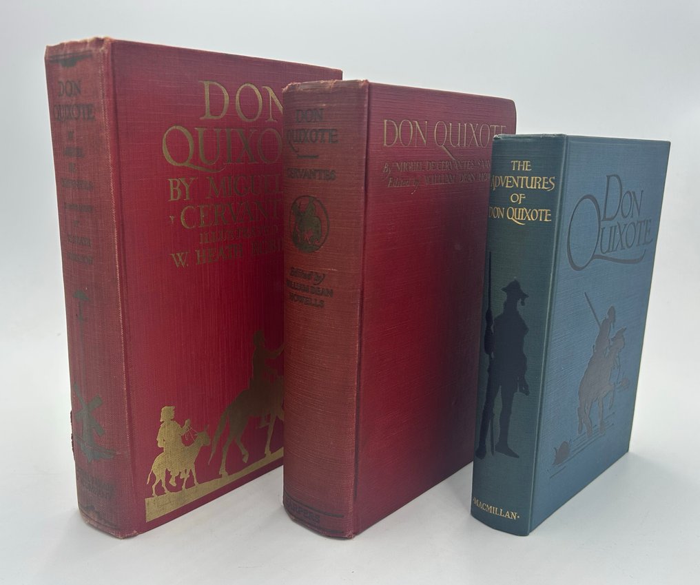 Miguel de Cervantes - 3 Don Quixote editions printed in New York - 1923-1928 #1.0