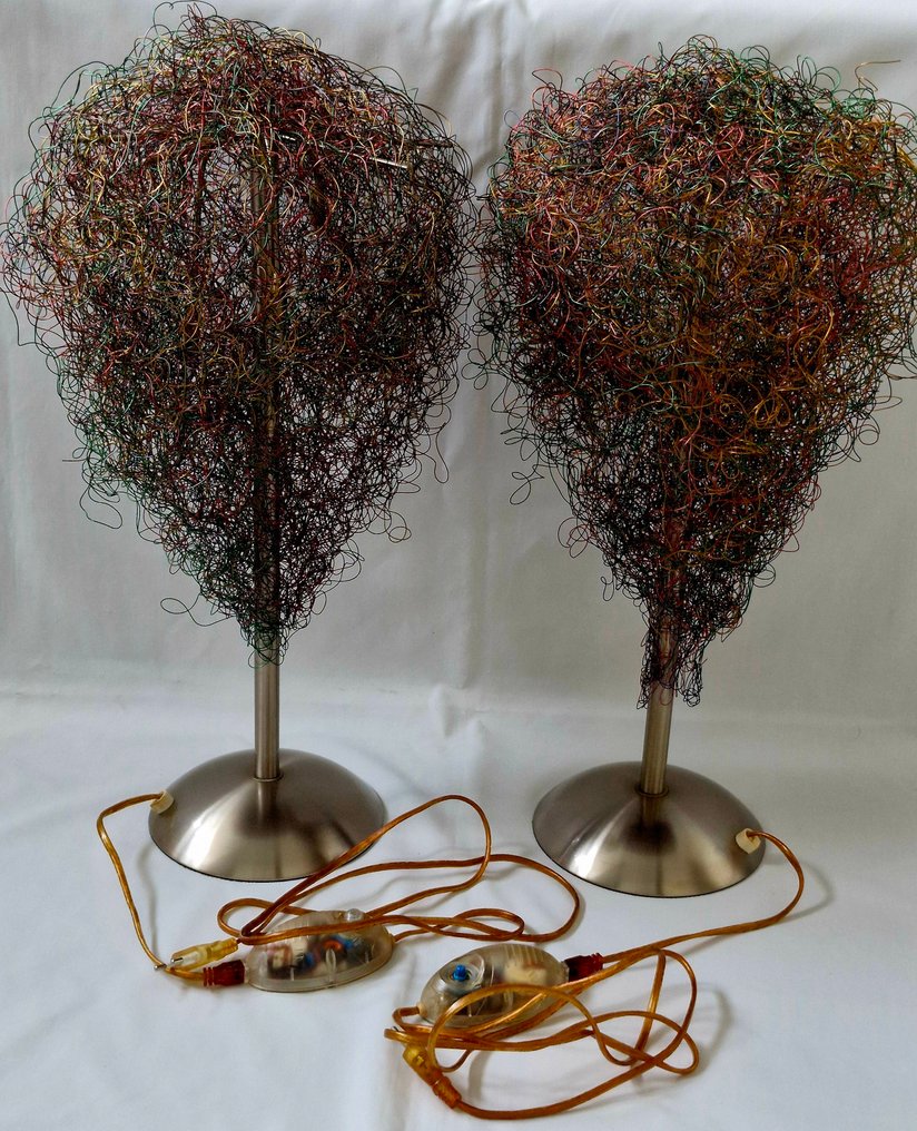 Bordlampe (2) - Rustfritt stål - 2 Unike/Design Lamper #1.0