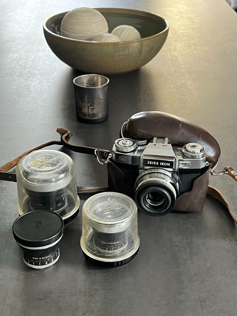 Zeiss Ikon Contaflex Super B (10.1272) + 4 Carl Zeiss lenses: 35mm, 50mm, 85mm en 115mm | Rangefinder camera (No reserve price) #1.0