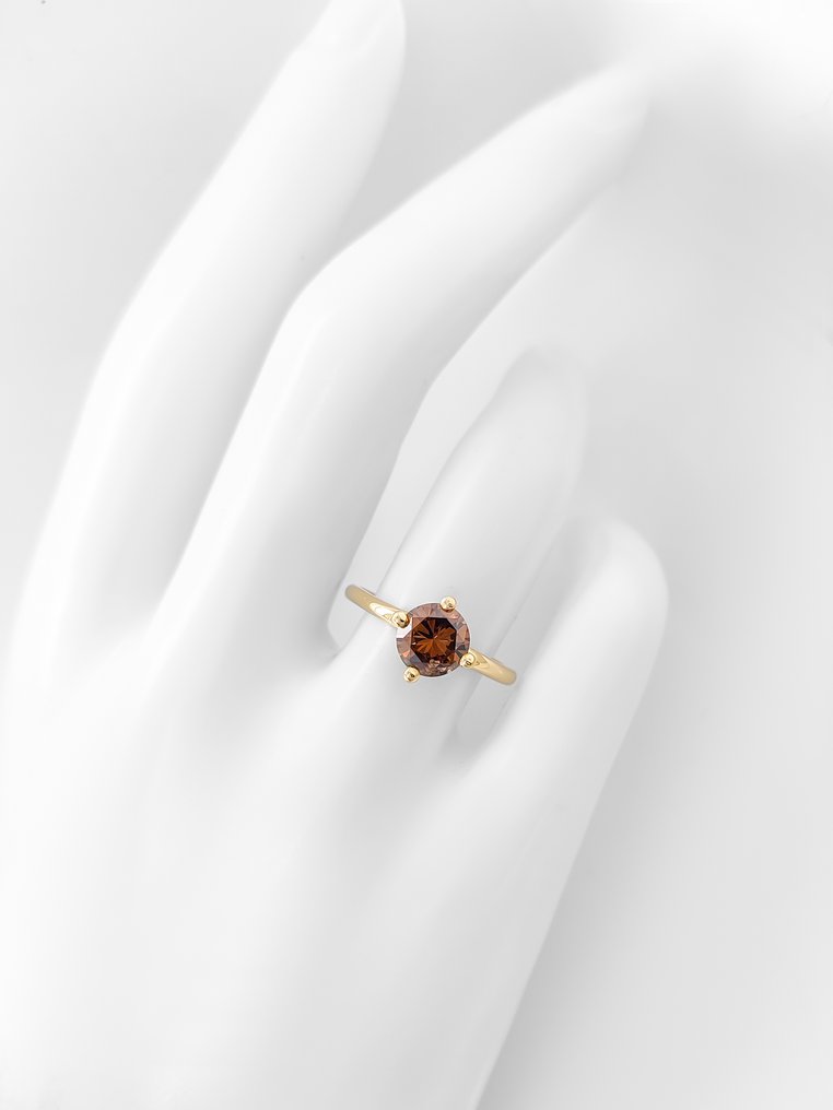 沒有保留價 - 戒指 - 14 克拉 黃金 -  1.00ct. tw. 鉆石 (天然彩色) - IGI 证书 #3.2