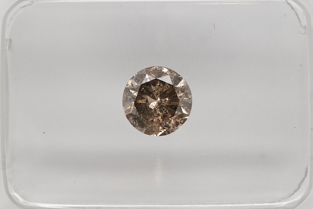 沒有保留價 - 1 pcs 鑽石  (天然)  - 0.60 ct - 圓形 - I3 - Gem Report Antwerp (GRA) #1.0