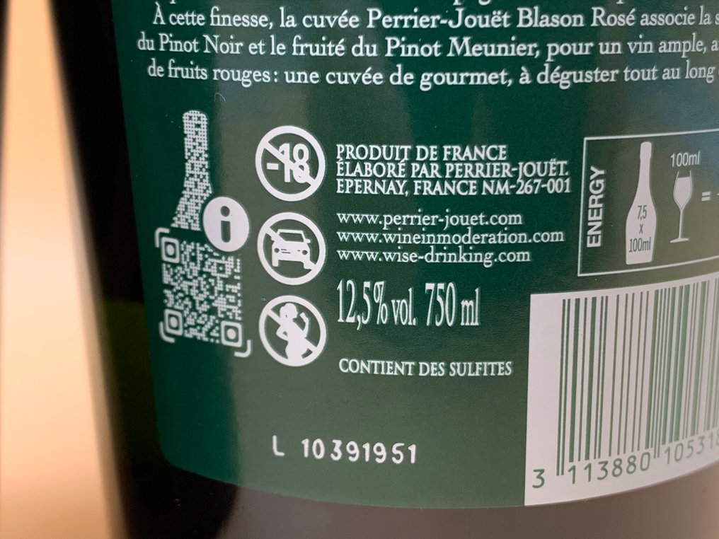 Perrier-Jouët, "Blason Rosé" - 香槟地 Brut - 2 Bottles (0.75L) #4.3