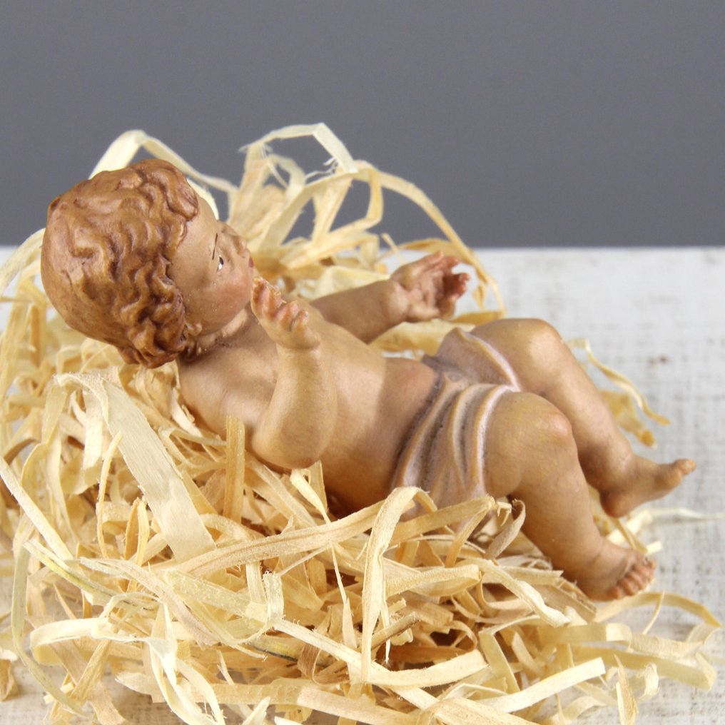 Lepi - Val Gardena - Carving, Jezus-kind Kerstgroep - 8 cm - Wood #4.3