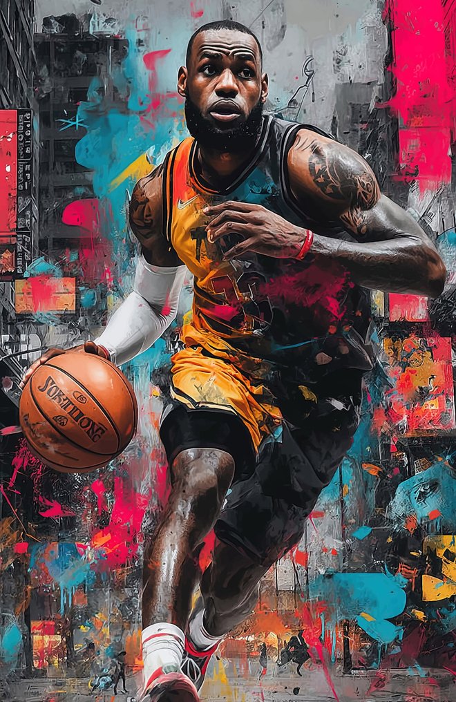 IPR Graph - LeBron: Urban Dominance (Mixed Media) #1.0