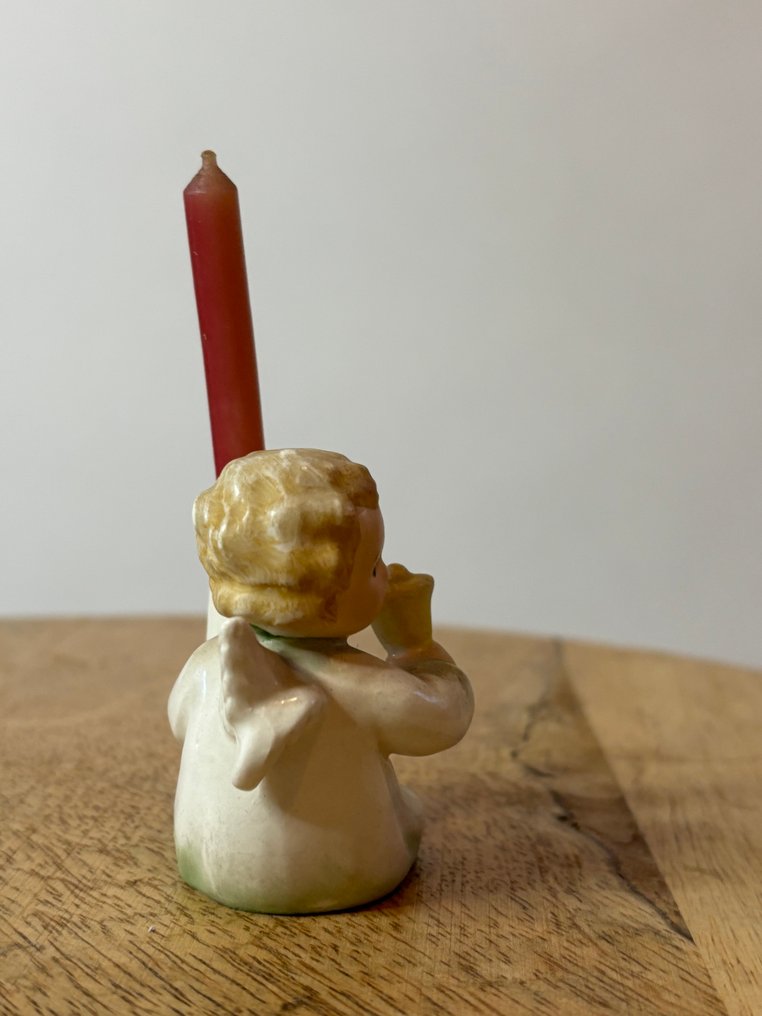 Goebel - Maria Spötl - Φιγούρα - Engel mit Kerzenhalter - TMK5 - Πορσελάνη #1.0