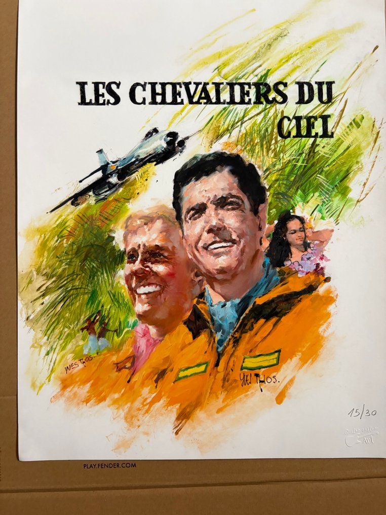 Johnny Hallyday - Print, εικόνα βινυλίου - 2025 - Hand signed in person #1.0