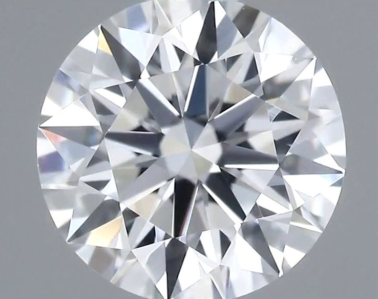 No reserve price - 1 pcs Diamond  (Natural)  - 0.54 ct - Round - D (colourless) - IF - Gemological Institute of America (GIA) - *3EX* #1.0