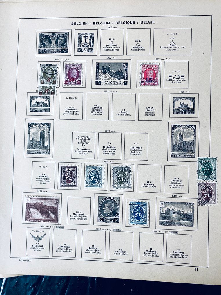 Lumea  - Colecție / Uitzoeker Lumea pe foi de album. #2.1