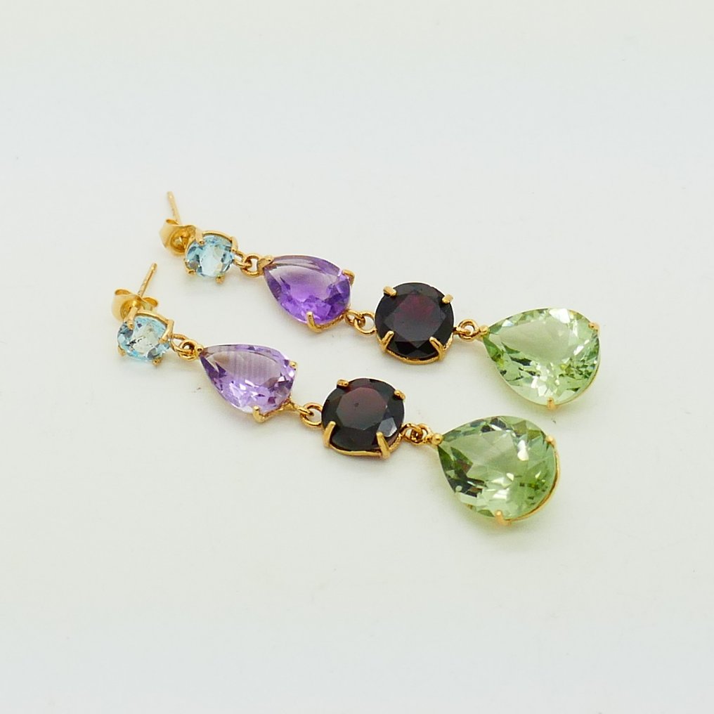 Sem preço de reserva - Brincos - 14 K Ouro amarelo - 17.00ct. tw. #1.0