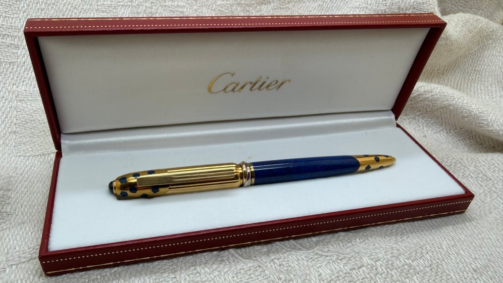 Cartier - Panthère Limited Edition Deep Blue Lapis Lazuli - 滚珠笔 #1.0