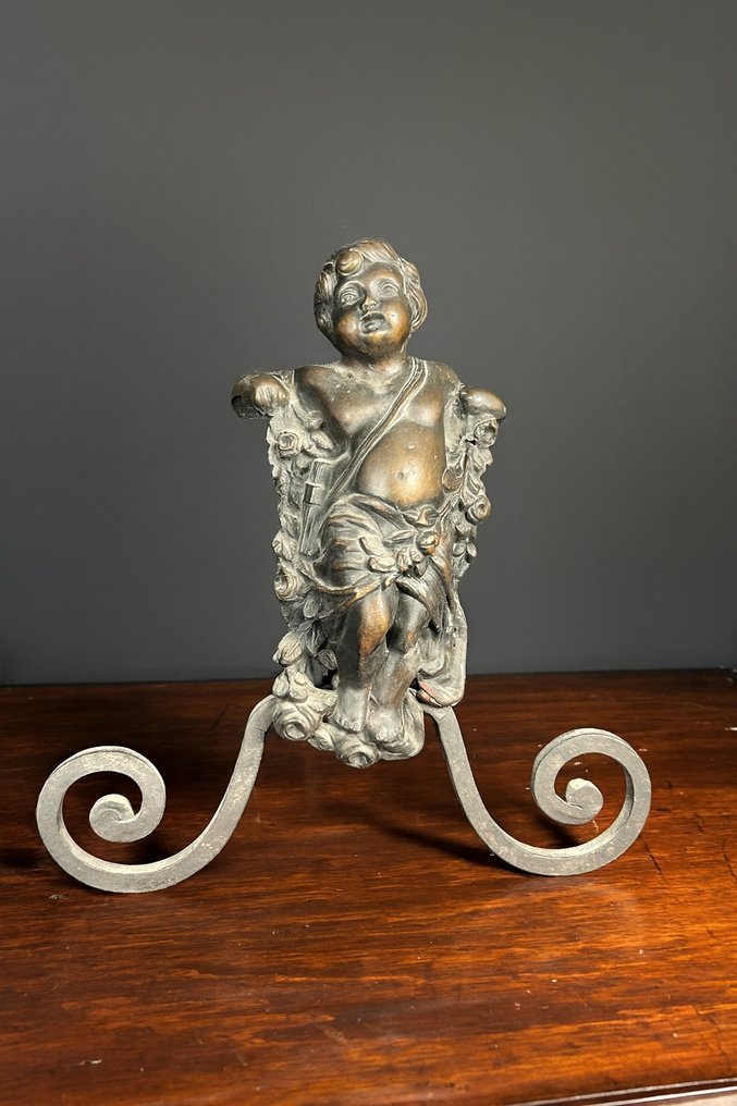 Estilo Barroco Peça de chaminé (2) - Século XIX - Alari da Camino  #4.3