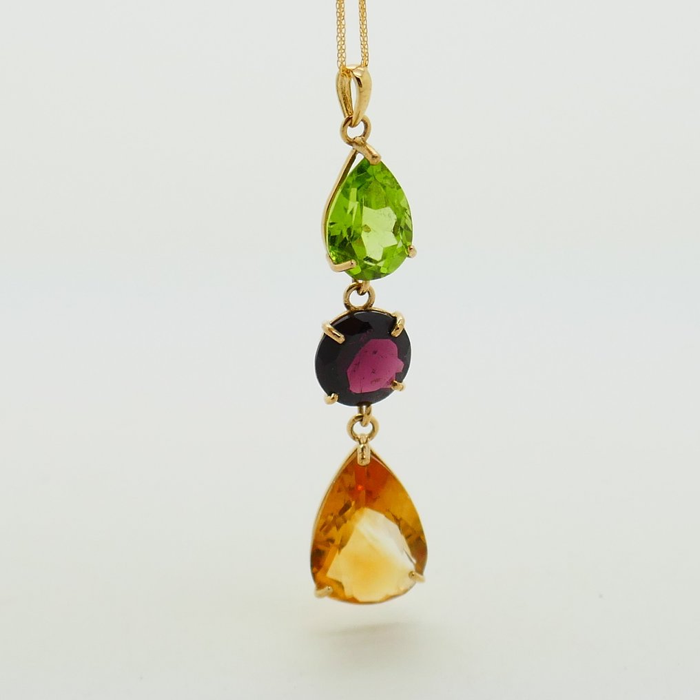 Nincs minimálár - Nyaklánc - 18 kt. Sárga arany - 8.50ct. tw. - Hanger in 14kt #1.0