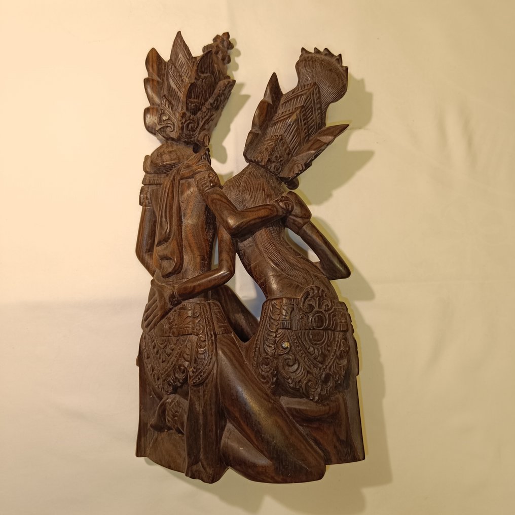Lucru în lemn Rama și Sita - Bali - Indonezia  (Fără preț de rezervă) #2.1
