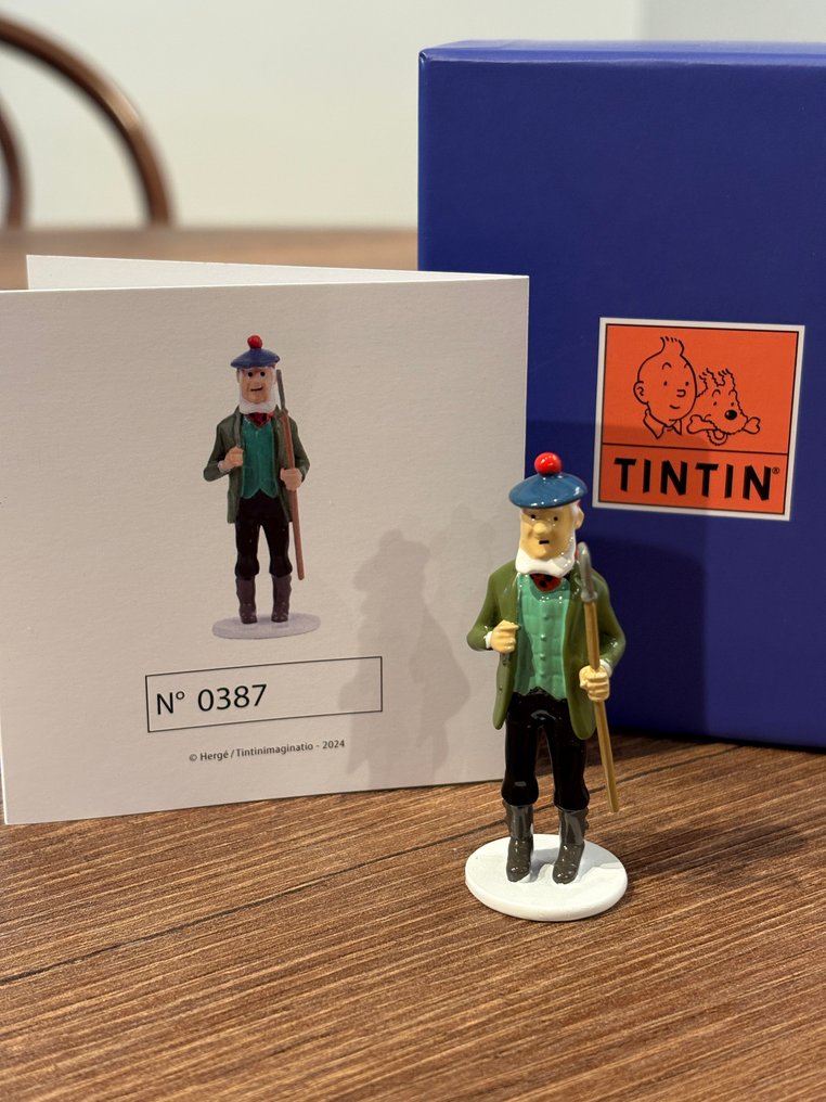 Statuetta - Collection Carte de Vœux 1972 - Moulinsart Tintin réf 46547 - Piombo #1.0