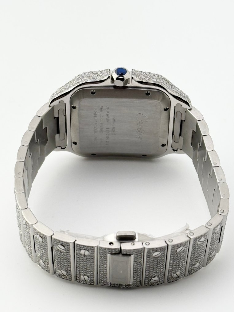 Cartier - Santos Diamonds 'Iced Out' Arab Dial Custom - Sem preço de reserva - 4072 - Homem - 2025 #3.2