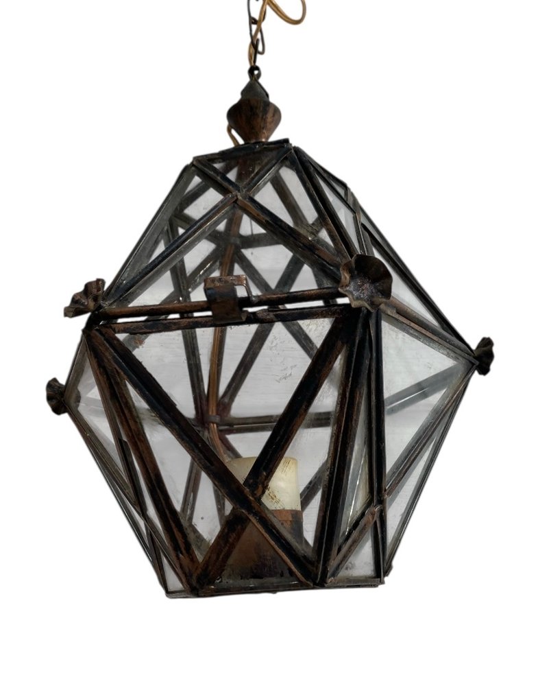 Lampada a sospensione - Ottone, Vetro #1.0