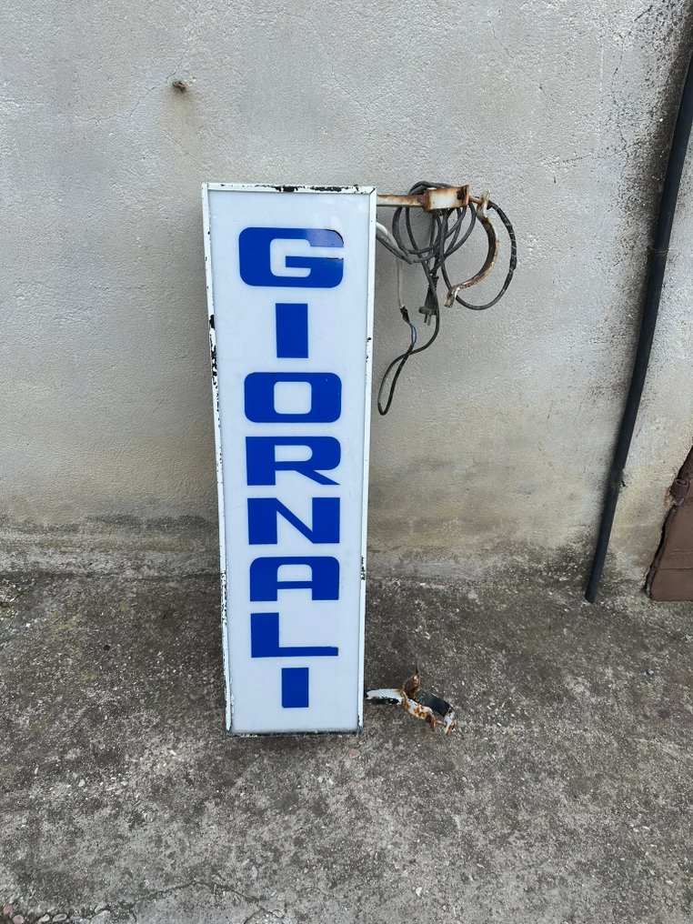 教授复古报纸 - 照明标志 - 金属, 塑料 #4.3