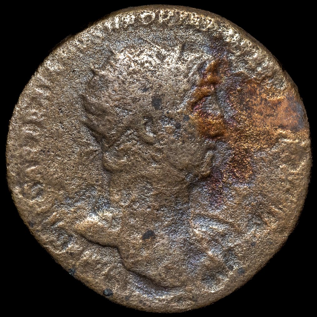 Ρωμαϊκή Αυτοκρατορία. Commodus (AD 177-192). Lote de 4 monedas Sestercios y Ases Cómodo, Marco Aurelio y Adriano (χωρίς τιμή ασφαλείας) #4.3
