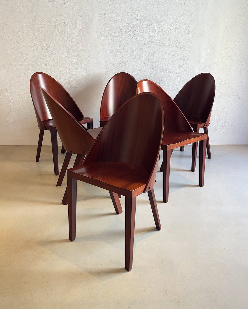 Driade - Philippe Starck - Καρέκλα (6) - Royalton 44 - Mahogany - { #3.2