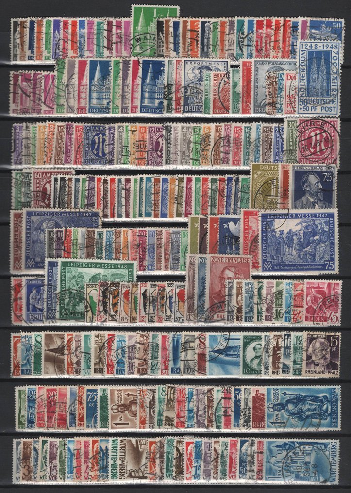 Ocupação Aliada - Alemanha 1945/1949 - Parte de várias frases das zonas ocidentais #1.0