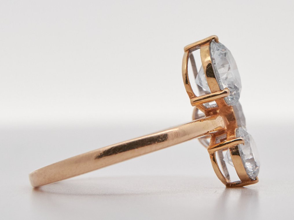 Zonder minimumprijs - Ring - 14 karaat Geel goud -  2.39ct. tw. Diamant (Lab-grown) - Diamant #2.1