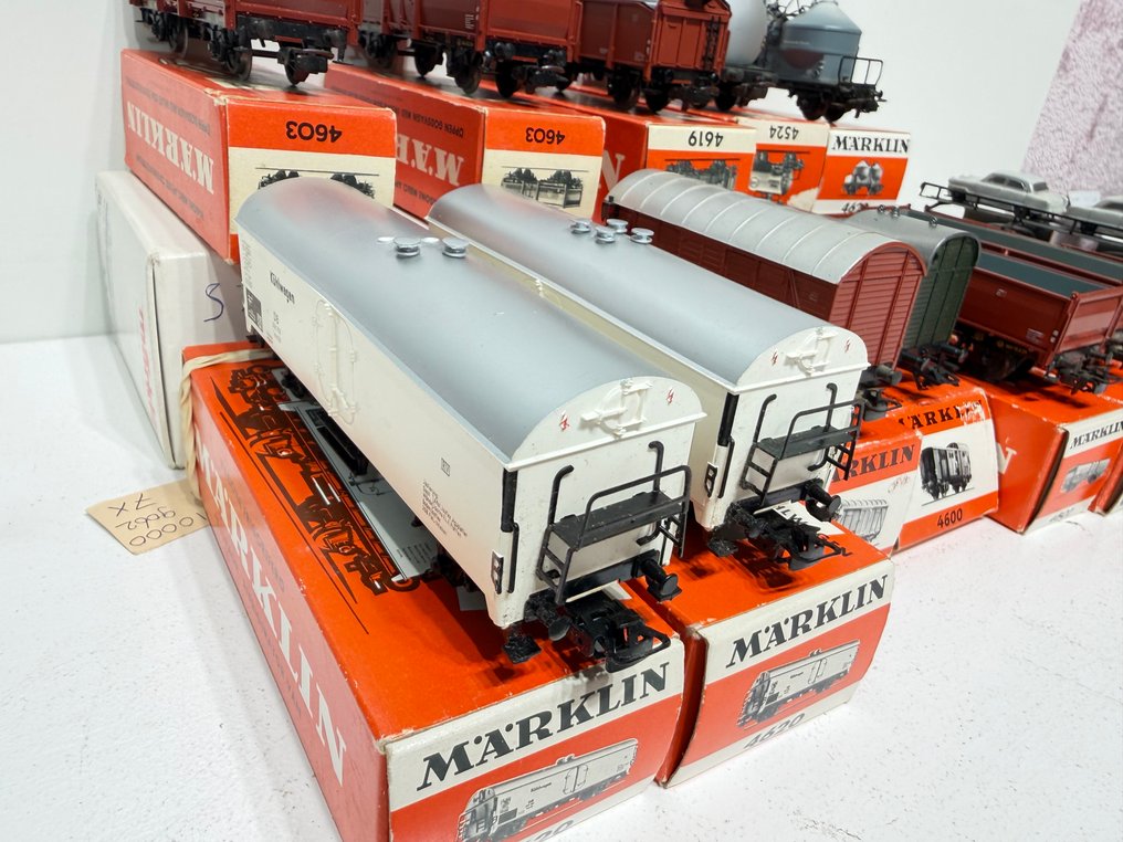Märklin H0轨 - 4500/4600 serie - 模型火车货运车厢 (15) - 12x 货车车厢 - DB #4.3