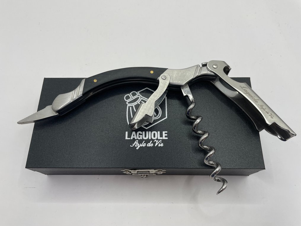Laguiole - Style de Vie - Τιρμπουσόν -  Laguiole sommeliersmes - Ebbenhout - Ανοξείδωτο ατσάλι #2.1