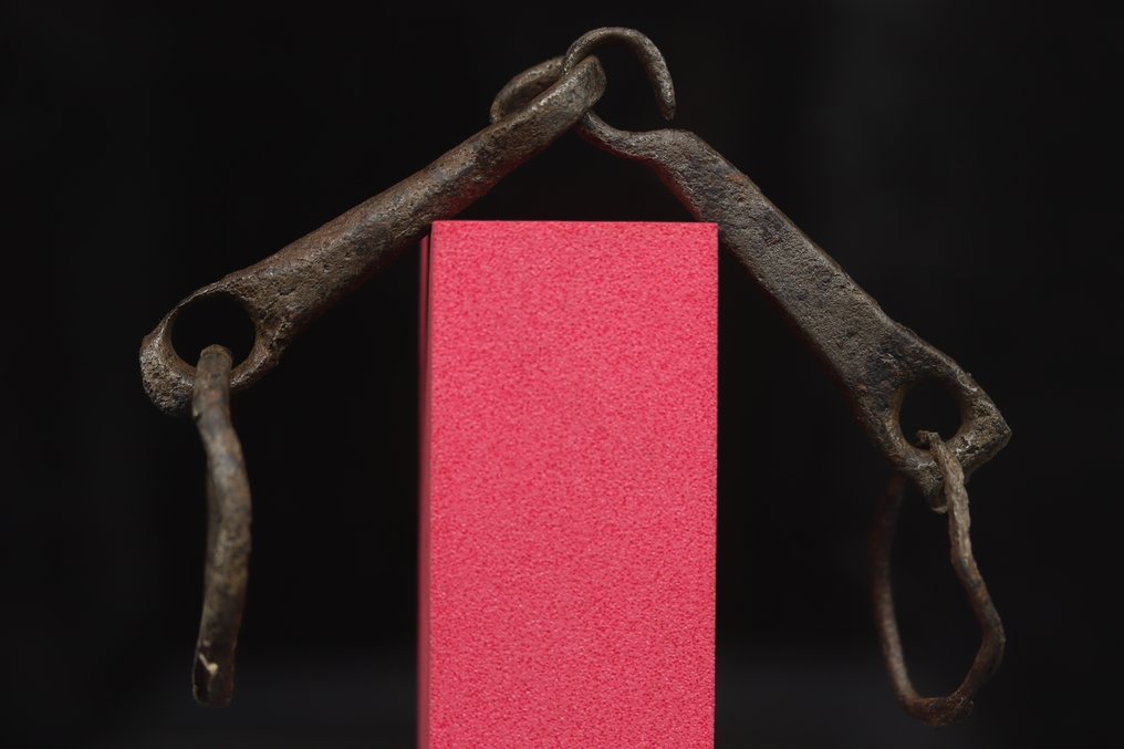 Ρωμαϊκή Δημοκρατία Στρατιωτικό ιππικό χαρακι Snaffle Cheek - 22.8 cm  (χωρίς τιμή ασφαλείας) #4.3